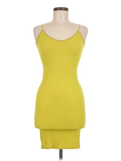 Pre-owned Assorted Brands Cocktail Dress In Yellow