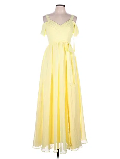 Pre-owned Assorted Brands Cocktail Dress In Yellow