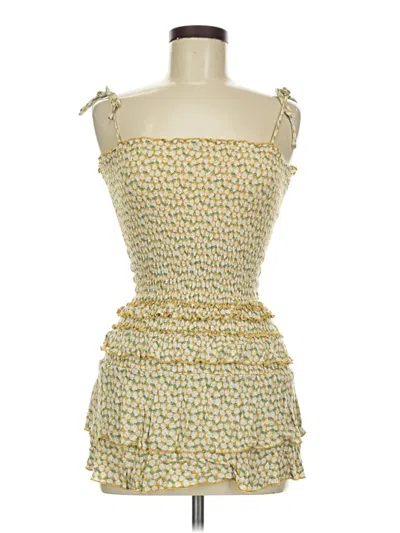 Pre-owned Assorted Brands Cocktail Dress In Yellow