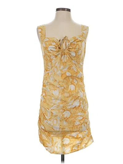 Pre-owned Assorted Brands Cocktail Dress In Yellow