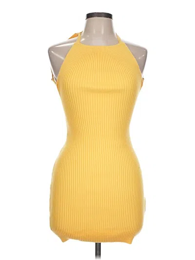 Pre-owned Assorted Brands Cocktail Dress In Yellow
