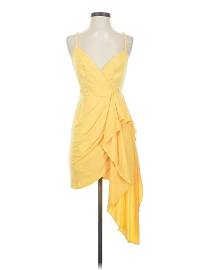 Pre-owned Assorted Brands Cocktail Dress In Yellow