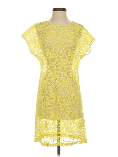 Pre-owned Assorted Brands Cocktail Dress In Yellow