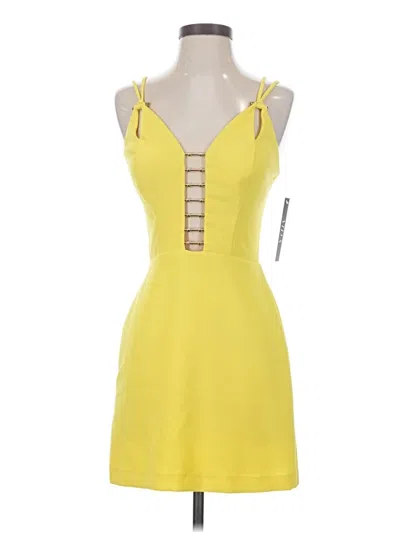 Pre-owned Assorted Brands Cocktail Dress In Yellow