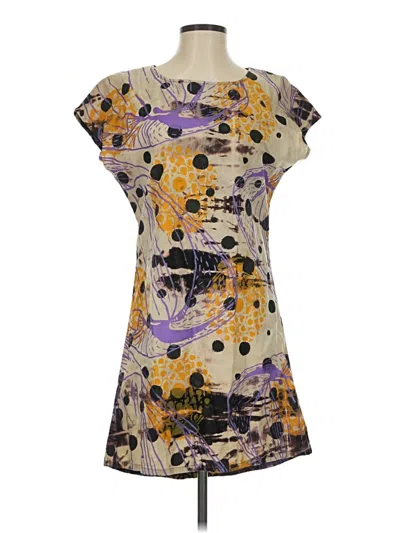Pre-owned Assorted Brands Cocktail Dress In Yellow