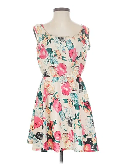 Pre-owned Assorted Brands Cocktail Dress In Yellow