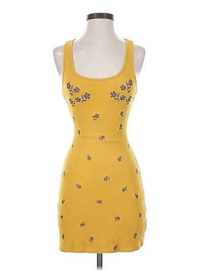 Pre-owned Assorted Brands Cocktail Dress In Yellow