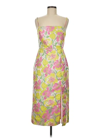 Pre-owned Assorted Brands Cocktail Dress In Yellow