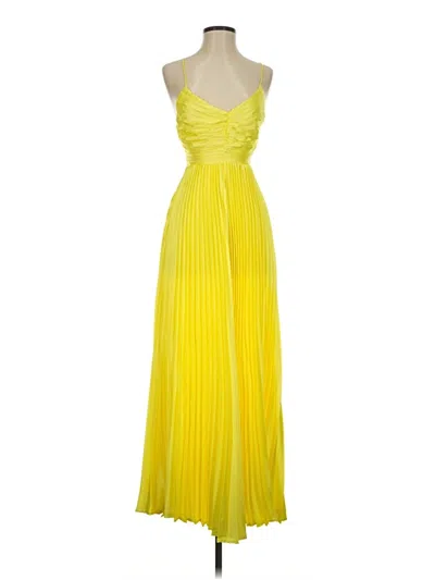 Pre-owned Assorted Brands Cocktail Dress In Yellow