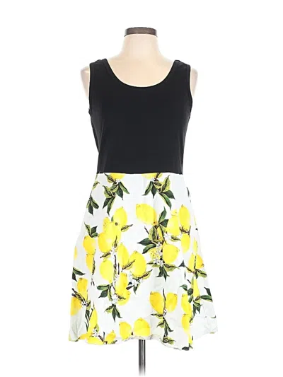 Pre-owned Assorted Brands Cocktail Dress In Yellow