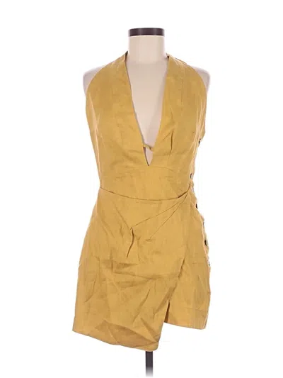 Pre-owned Assorted Brands Cocktail Dress In Yellow