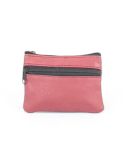 Pre-owned Assorted Brands Coin Purse In Burgundy