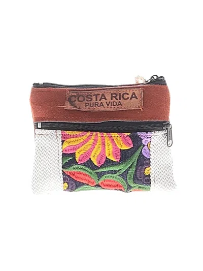 Pre-owned Assorted Brands Coin Purse In Burgundy