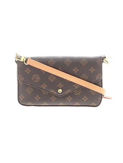 Pre-owned Assorted Brands Crossbody Bag In Brown