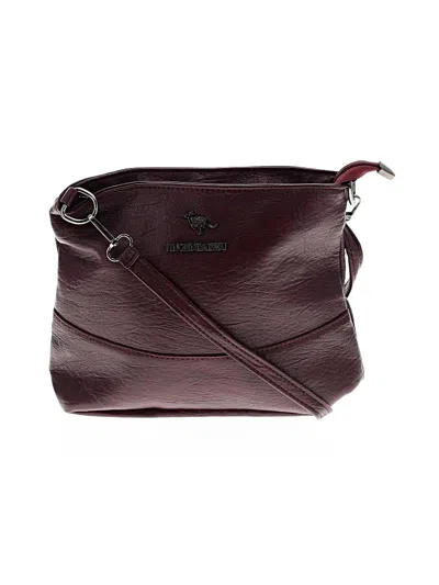 Pre-owned Assorted Brands Crossbody Bag In Burgundy