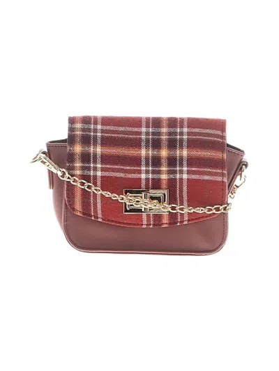Pre-owned Assorted Brands Crossbody Bag In Burgundy