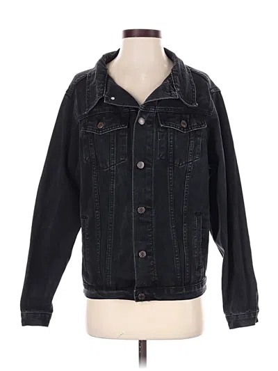 Pre-owned Assorted Brands Denim Jacket In Black