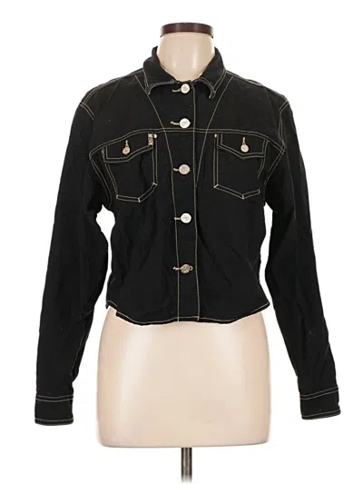 Pre-owned Assorted Brands Denim Jacket In Black