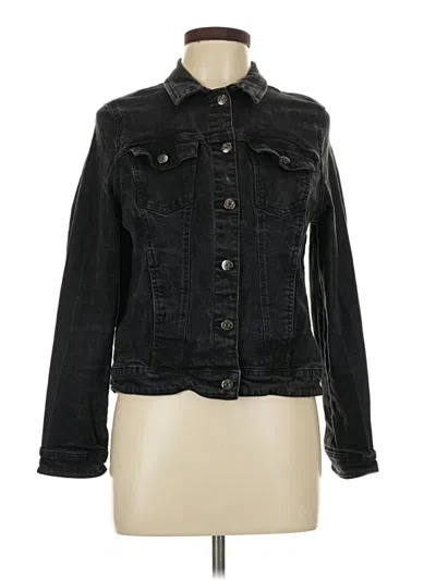 Pre-owned Assorted Brands Denim Jacket In Black