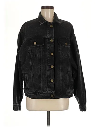 Pre-owned Assorted Brands Denim Jacket In Black