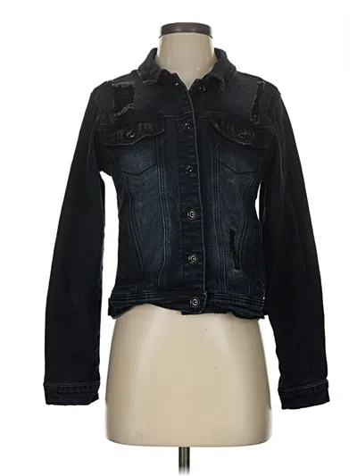 Pre-owned Assorted Brands Denim Jacket In Black