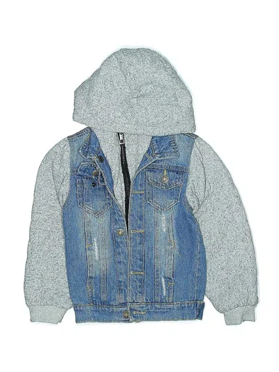 Pre-owned Assorted Brands Kids' Denim Jacket In Blue