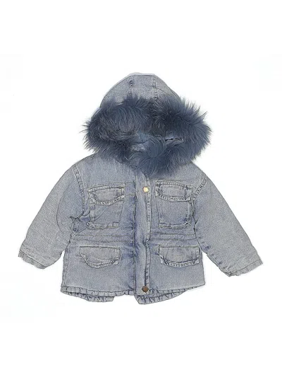 Pre-owned Assorted Brands Kids' Denim Jacket In Blue