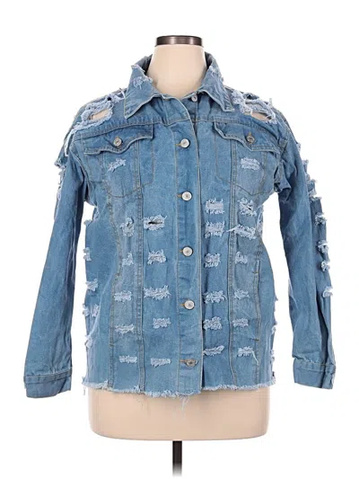 Pre-owned Assorted Brands Denim Jacket In Blue