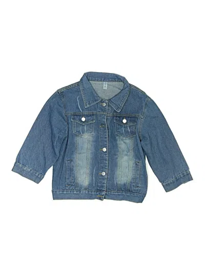 Pre-owned Assorted Brands Kids' Denim Jacket In Blue