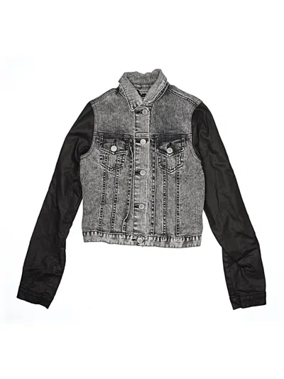 Pre-owned Assorted Brands Kids' Denim Jacket In Gray