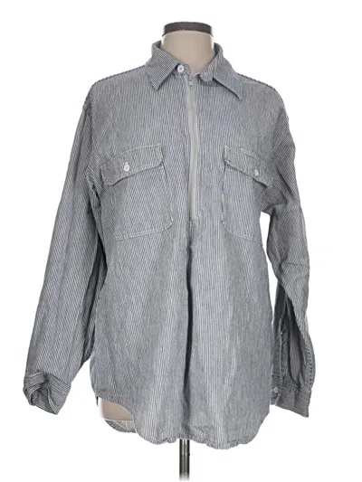 Pre-owned Assorted Brands Denim Jacket In Gray