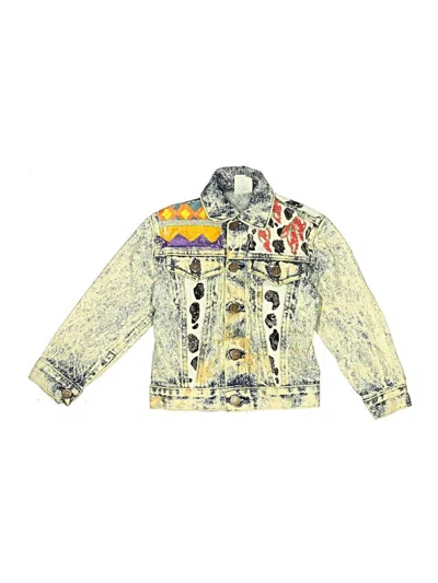 Pre-owned Assorted Brands Kids' Denim Jacket In Yellow
