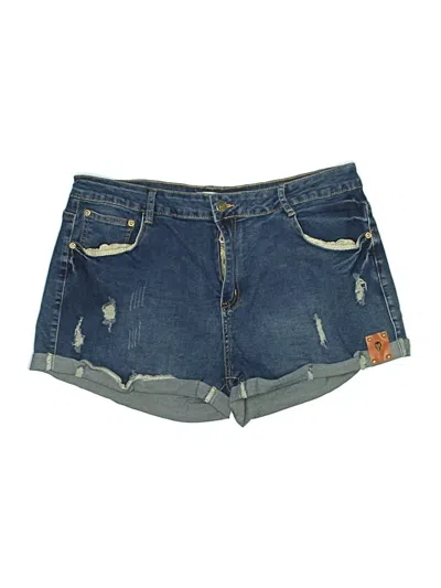 Pre-owned Assorted Brands Denim Shorts In Blue
