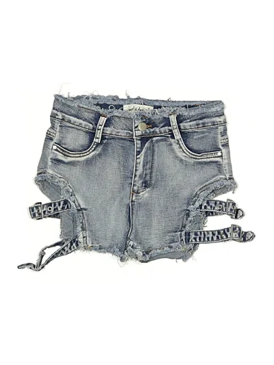 Pre-owned Assorted Brands Denim Shorts In Blue