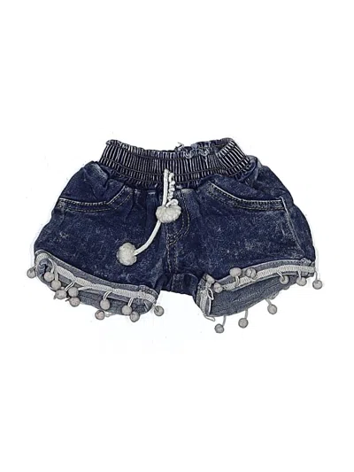 Pre-owned Assorted Brands Kids' Denim Shorts In Blue