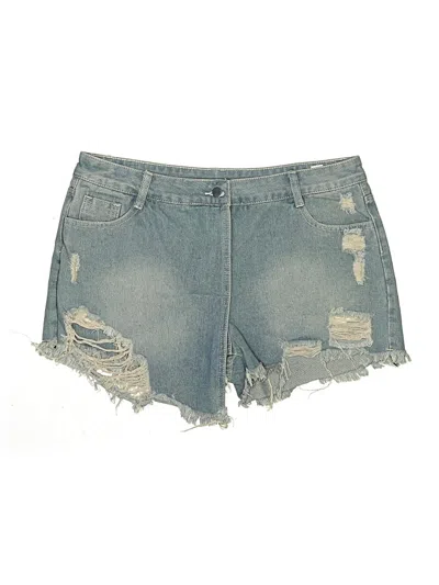 Pre-owned Assorted Brands Denim Shorts In Blue