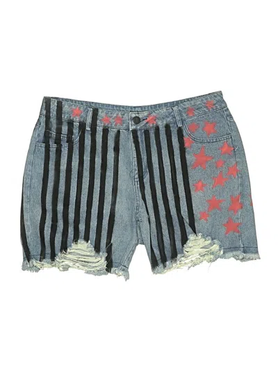 Pre-owned Assorted Brands Denim Shorts In Blue