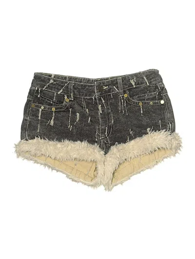 Pre-owned Assorted Brands Denim Shorts In Gold