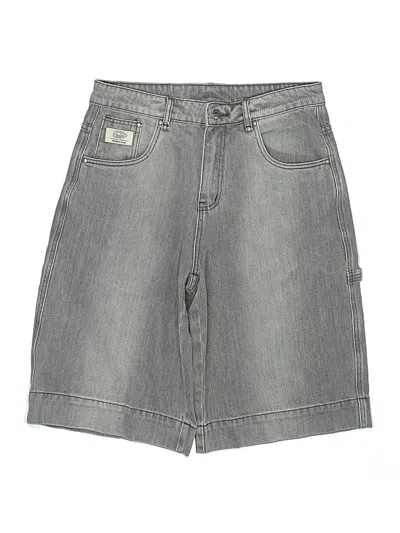 Pre-owned Assorted Brands Denim Shorts In Gray