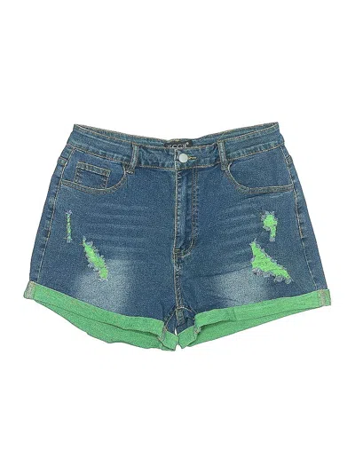 Pre-owned Assorted Brands Denim Shorts In Green