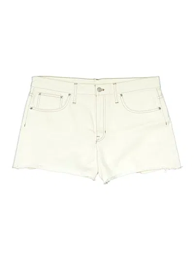 Pre-owned Assorted Brands Denim Shorts In Ivory