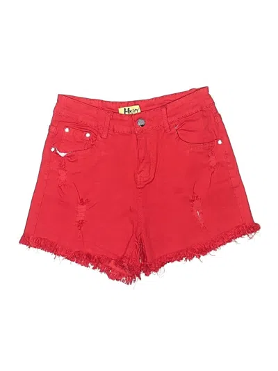 Pre-owned Assorted Brands Denim Shorts In Red