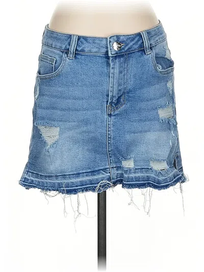 Pre-owned Assorted Brands Denim Skirt