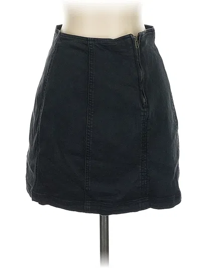 Pre-owned Assorted Brands Denim Skirt In Black