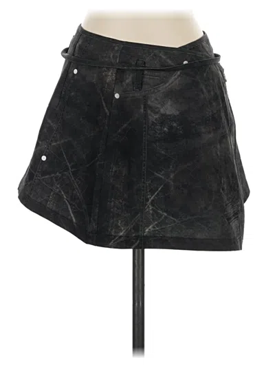 Pre-owned Assorted Brands Denim Skirt In Black