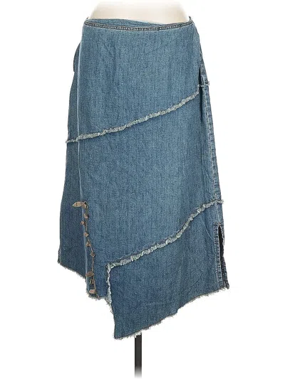 Pre-owned Assorted Brands Denim Skirt In Blue
