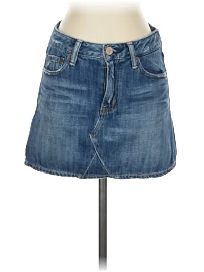 Pre-owned Assorted Brands Denim Skirt In Blue