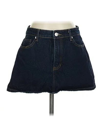 Pre-owned Assorted Brands Denim Skirt In Blue