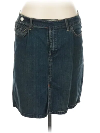 Pre-owned Assorted Brands Denim Skirt In Blue