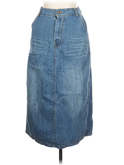 Pre-owned Assorted Brands Denim Skirt In Blue